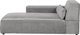 HELLNAR - Chaise longue - Grijs - Rechtszijdig - Polyester