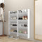 vidaXL - Wandschoenenkasten - 4 - st - 60x18x60 - cm - bewerkt - hout - wit