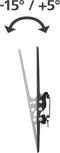 Hama TV-muurbeugel tilt 3 steren VESA 600x400 zwart