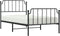 vidaXL - Bedframe - met - hoofd- - en - voeteneinde metaal - zwart - 100x190 - cm