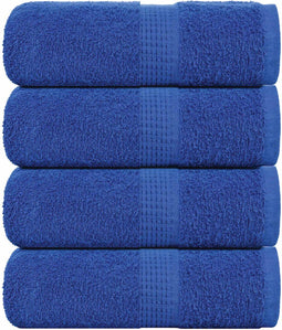 vidaXL - Zeepdoekjes - 4 - st - 30x30 - cm - 360 - g/m² - 100% - katoen - blauw