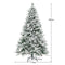 Coast Led-Kerstboom - 180 cm - 850 takpunten 240 LED-lampjes - Groen en Wit