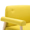 vidaXL - Tweezitsbank - stof - geel