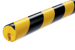 Durable - Beschermingsprofiel E8R hoek 1m geel zwart | 5 stuks