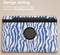 imoshion Tablet Hoes - Geschikt voor Samsung Galaxy Tab S9 11.0 inch - 360° Draaibare Design Bookcase 2.0 - White Blue Stripes