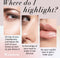 Vegan Highlighter Kit met Spiegel - 4 Hypoallergene Shimmer Tinten