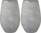 Mica Decorations Vaas/hoge bloempot - mat lichtgrijs - keramiek - H40 x D26 cm - voor takken/bloemen