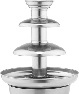 Princess 292998 - Chocoladefontein XL - 3 Lagen - Warmhoudfunctie - RVS - 90W