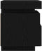 vidaXL - Nachtkastje - met - LED-verlichting - 2 - stuks - Zwart - Eiken - 40x39x48,5 - cm