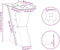 vidaXL - Salontafelpoten - 2 - st - X-vormig - 30x(30-31) - cm - staal - zwart