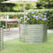 vidaXL - Plantenbak - 100x100x68 - cm - gepoedercoat - staal - zilverkleurig