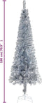 vidaXL - Kerstboom - smal - 180 - cm - zilverkleurig