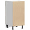 vidaXL - Onderkast - Lyon - 40x46x81,5 - cm - bewerkt - hout - gerookt - eikenkleurig