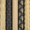 BERLIN cadeaupapier - kerstpapier - 5 rollen 2 meter x 70 cm - bruin zwart goud