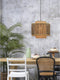 GOOD&MOJO Hanglamp Bhutan - Bamboe/Zwart - Ø40cm - Scandinavisch,Bohemian - Hanglampen Eetkamer, Slaapkamer, Woonkamer