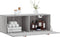 vidaXL - Wandkast - 100x36,5x35 - cm - bewerkt - hout - grijs - sonoma - eikenkleurig
