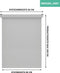 VONROC SMART BLINDS - Elektrisch rolgordijn - Uitbreiding 80 x 190 - Grijs (RB503DC_GREY)
