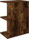 vidaXL - Nachtkastje - 46,5x29x61 - cm - bewerkt - hout - gerookt - eikenkleurig