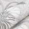 vidaXL - Vliesbehang - 3D - bloemenpatroon - 10x0,53 - m - grijs