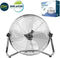 Floor Fan EDM industrial Black 110 W Ø 45 x 54 cm