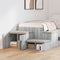vidaXL - Grijze - Sonoma - Opbergkast - - - 118x41x40 - cm, - Gemaakt - uit - Engineered - Wood