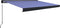 vidaXL - Luifel - handmatig - 450x300 cm - blauw en wit