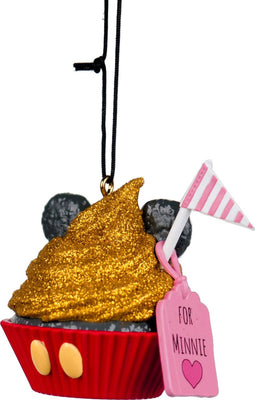 Ornament plastic cupake mickey l5cm
