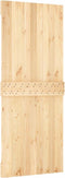vidaXL - Schuifdeur - met - beslag - 85x210 - cm - massief - grenenhout