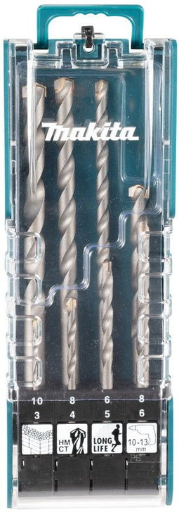 Makita E-15861 - Steenborenset 8-delig - Diverse maten (3x60, 4x70, 5x85, 6x100, 6x150, 8x110, 8x150, 10x150 mm)