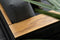 Garden Impressions Cube 3-zits bank - aluminium - carbon black - teak look