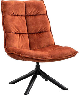 Refurna - Fauteuil Clay Microleder Roest