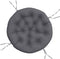 vidaXL - Zitkussen - rond - Ø - 100x11 - cm - oxford - stof - antracietkleurig