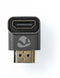 Nedis CVTB34901GY - HDMI-adapter met ethernet - 90° gehoekte aansluiting - Grijs