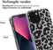 imoshion Hoesje Geschikt voor iPhone 13 Mini Hoesje Siliconen - imoshion Design hoesje - Meerkleurig / Leopard Transparent