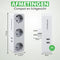 Travelhawk Verdeelstekker - 3 Voudig - 3 AC-aansluitingen 2 USB-poorten - Wit