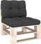 vidaXL - Palletkussens - 2 - st - stof - antracietkleurig