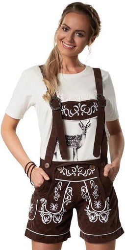 dressforfun Weißensee - Lederhose - Klassieke klederdrachtlook - Bruin