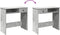 vidaXL - Bureau - 80x40x75 - cm - bewerkt - hout - betongrijs