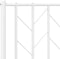 vidaXL - Bedframe - met - hoofd- - en - voeteneinde metaal - wit - 160x200 - cm