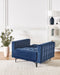 ABERDEEN - Fauteuil - Blauw - Fluweel
