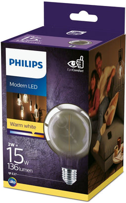 Philips Modern - LED-Verlichting - Warmwit 15W E27 Globe (1 stuk)