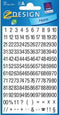 Avery Etiketten cijfers en letters 1-100, 2 blad, zwart op wit