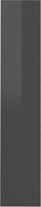 vidaXL - Wandschoenenkast - 60x18x90 - cm - bewerkt - hout - hoogglans - grijs