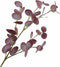 Silk-ka Kunstbloem-Zijden Bloemen Eucalytus Tak Bordeau-Groen 79 cm Per 2 Stuks