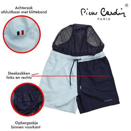 Pierre Cardin - Heren Zwembroek - Sky - Navy