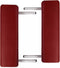 vidaXL - Inklapbare - massagetafel - 3 - zones - met - aluminium - frame - (rood)