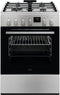 AEG CKB64414BM - Fornuis - Gas - 4 pitten - 57 liter oven - RVS/zwart - 60 cm