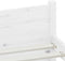 vidaXL - Bedframe - massief - hout - wit - 120x190 - cm