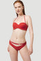 O'Neill Havaa Mix - Bikinitopje - Bandeau met afneembaar nekbandje - Bossa Nova Red