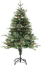 vidaXL - Kerstboom - met - LED - en - dennenappels - 120 - cm - PVC - en - PE - groen